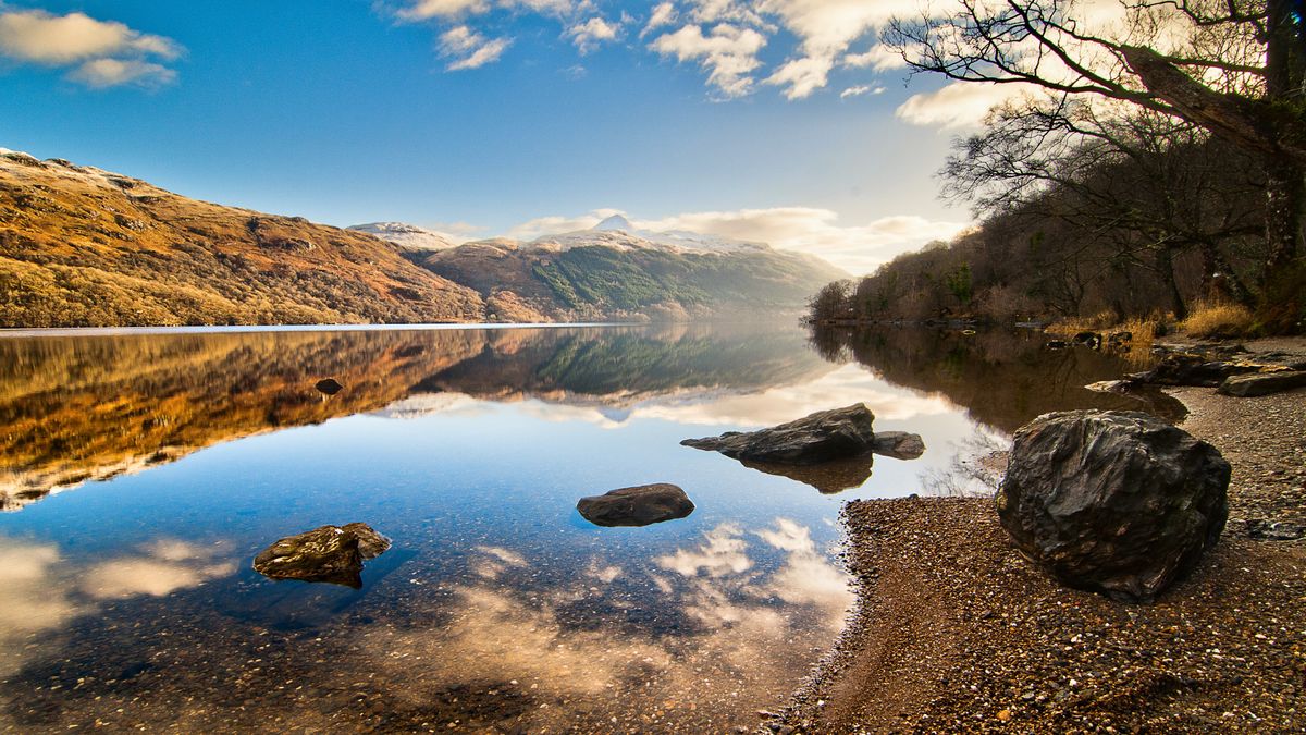 View over Loch Lomond Scotland