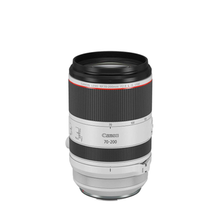 Canon RF 70-200mm F2.8L IS USM on a white backround