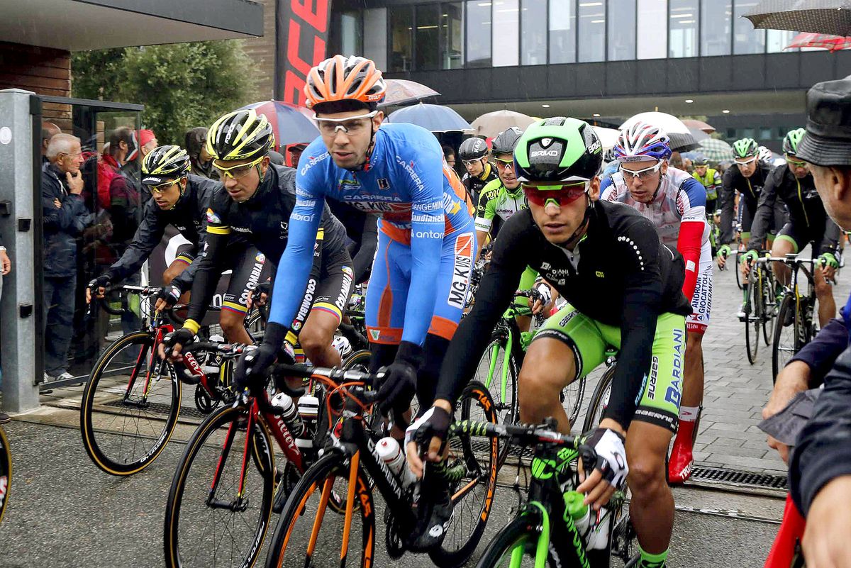 Edoardo Zardini at the start