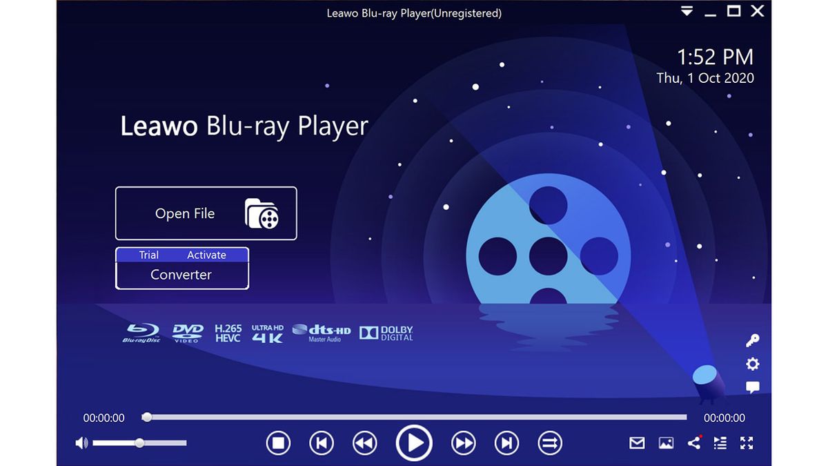 leawo blu ray player no play disc icon