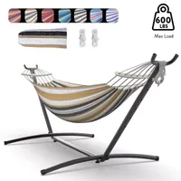 Mastgoal Brazilian Hammock with Adjustable Stand