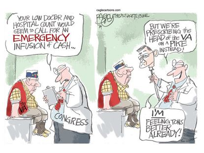 Political cartoon VA congress