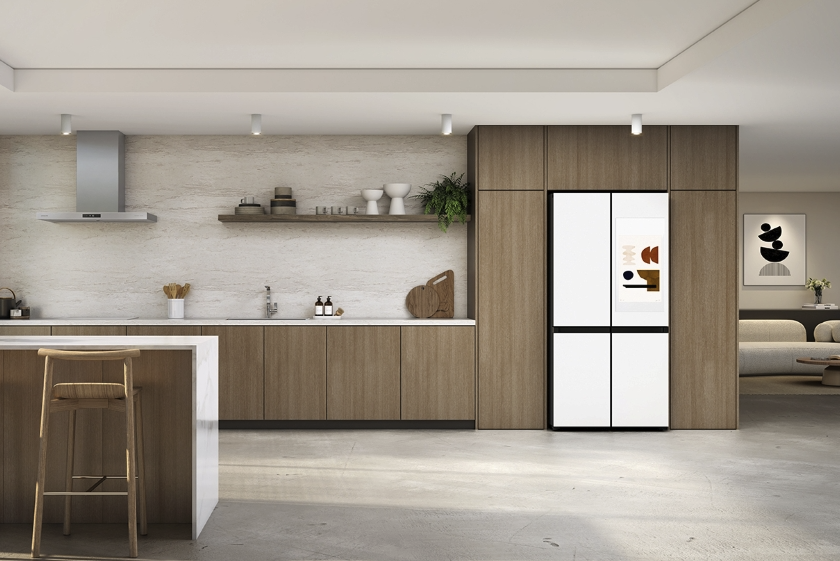an image of the Samsung Bespoke AI Refrigerator Family Hub concept