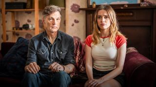 Malcom (David Morrissey) and his daughter Gemma (Amiee Lou Wood) chaotically co-exist in the BBC&#039;s new odd-couple comedy