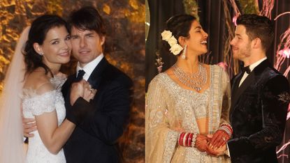 celebrity wedding - Tom Cruise and Katie Holmes, Priyanka Chopra and Nick Jonas