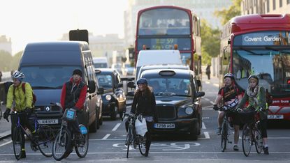 Cyclists in London