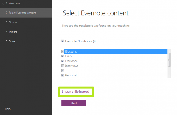 how to open .pen file on evernote windows 10