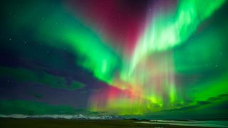 The northern lights over Greenland. The oldest documented observation of an aurora may date to the early 10th century B.C.