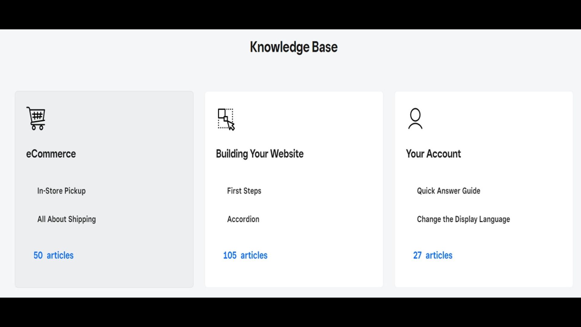 Weebly knowledge base