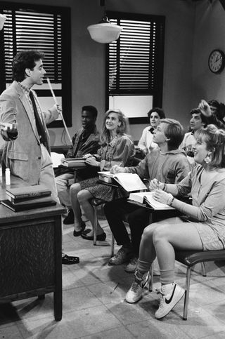 Jerry Seinfeld in a sketch teaching a class on snl