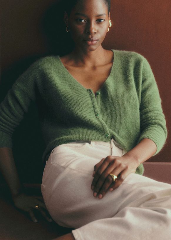 Barry Cardigan - Laurel - Super Kid Mohair - S&amp;eacute;zane