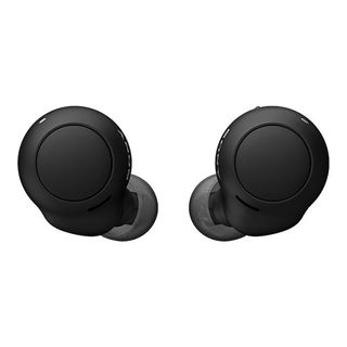Sony WF-C500 ægte trådløse høretelefoner i sort på hvid baggrund