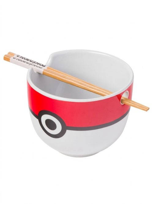 Pokeball Ceramic Ramen Noodle Bowl