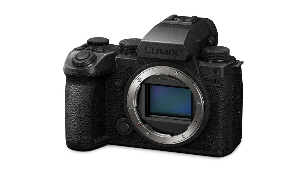 Panasonic Lumix S5 IIX product shot on a white background