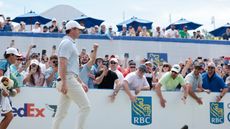 Rory McIlroy walks into The Rink at the 2024 Canadian Open