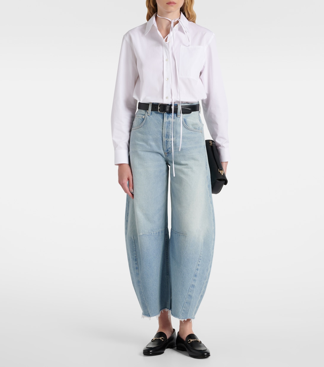 Horseshoe Wide-Leg Jeans