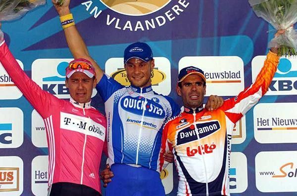 The podium (L to R):