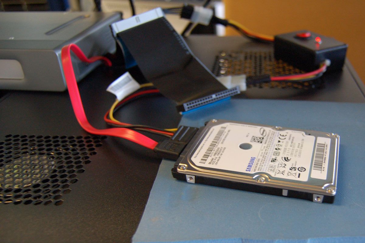IT Pro's damaged laptop hard disk