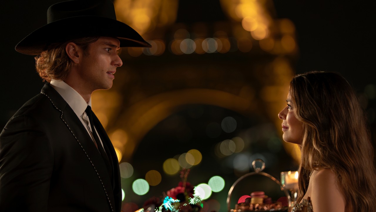 Dawn and Trey lock eyes in Paris