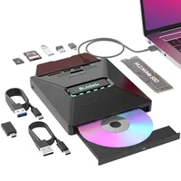 Suidek External CD/DVD Drive With M.2 Nvme, USB &amp;amp; SD card slots