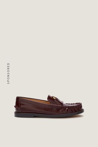 Odissi Studio, Kali Burgundy Leather Loafer