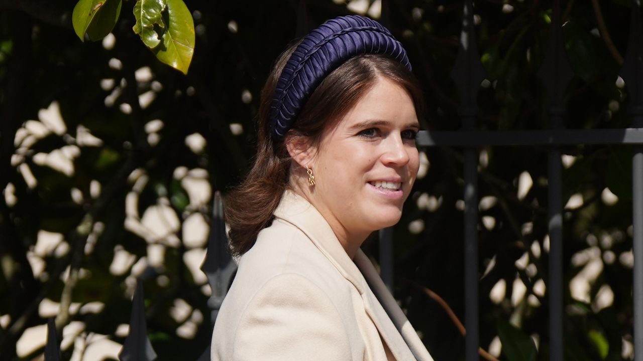 Princess Eugenie&#039;s new photos have a special detail. Seen here she leaves after attending the Easter service