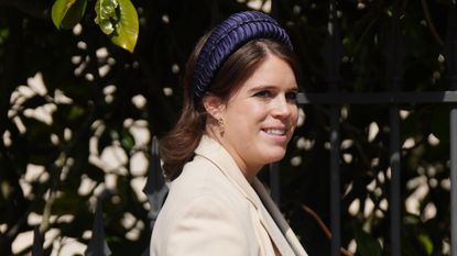 Princess Eugenie's new photos have a special detail. Seen here she leaves after attending the Easter service