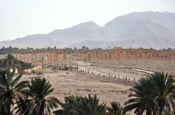 Ruins in Palmyra, Syria.