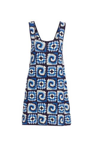 STAUD Psychedelic Crocheted Dress
