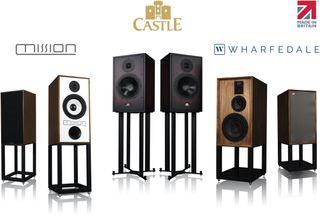 Made in Britain: Castle Windsor Duke (centre), Mission 770 (left), Wharfedale Dovedale