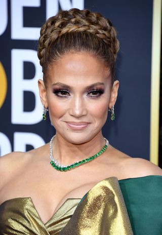 Jennifer Lopez attends the 77th Annual Golden Globe Awards at The Beverly Hilton Hotel on January 05, 2020 in Beverly Hills, California