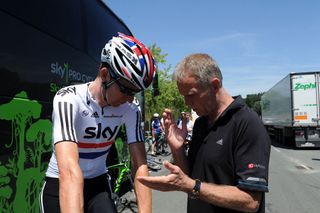 Bradley Wiggins and Shane Sutton, Tour de France 2011, team time trial training