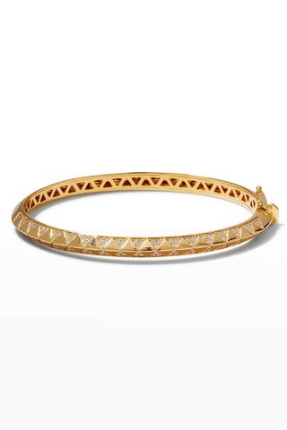 Harwell Godfrey + Yellow Gold 4.5mm Talisman Diamond Bangle