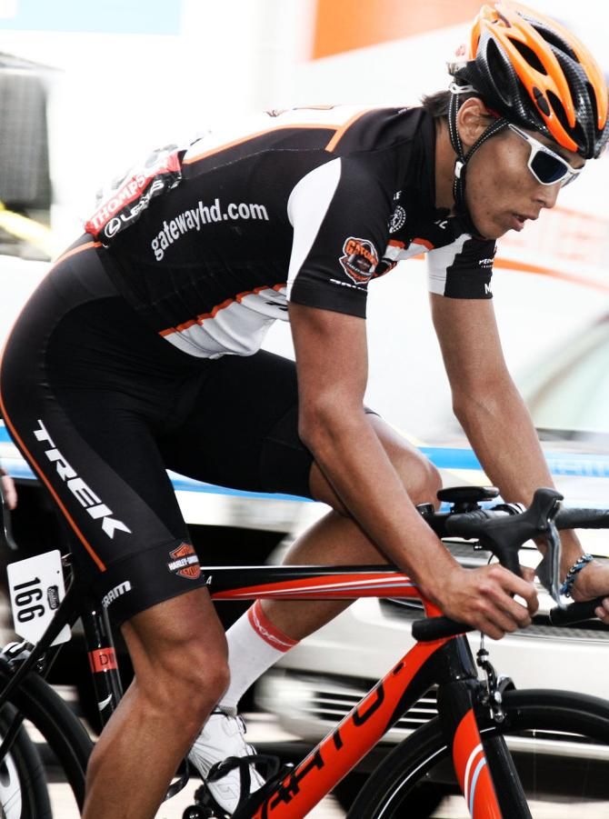 Cole House (Gateway Harley Davidson/Frek U23 Cycling Team) looks too relaxed