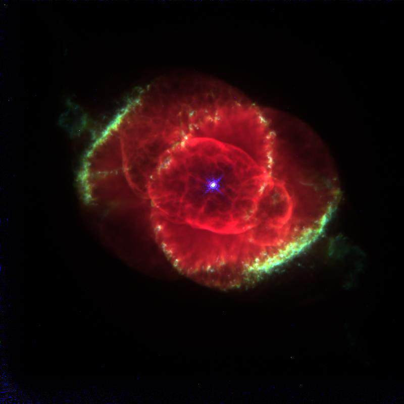 hubble space telescope in eye