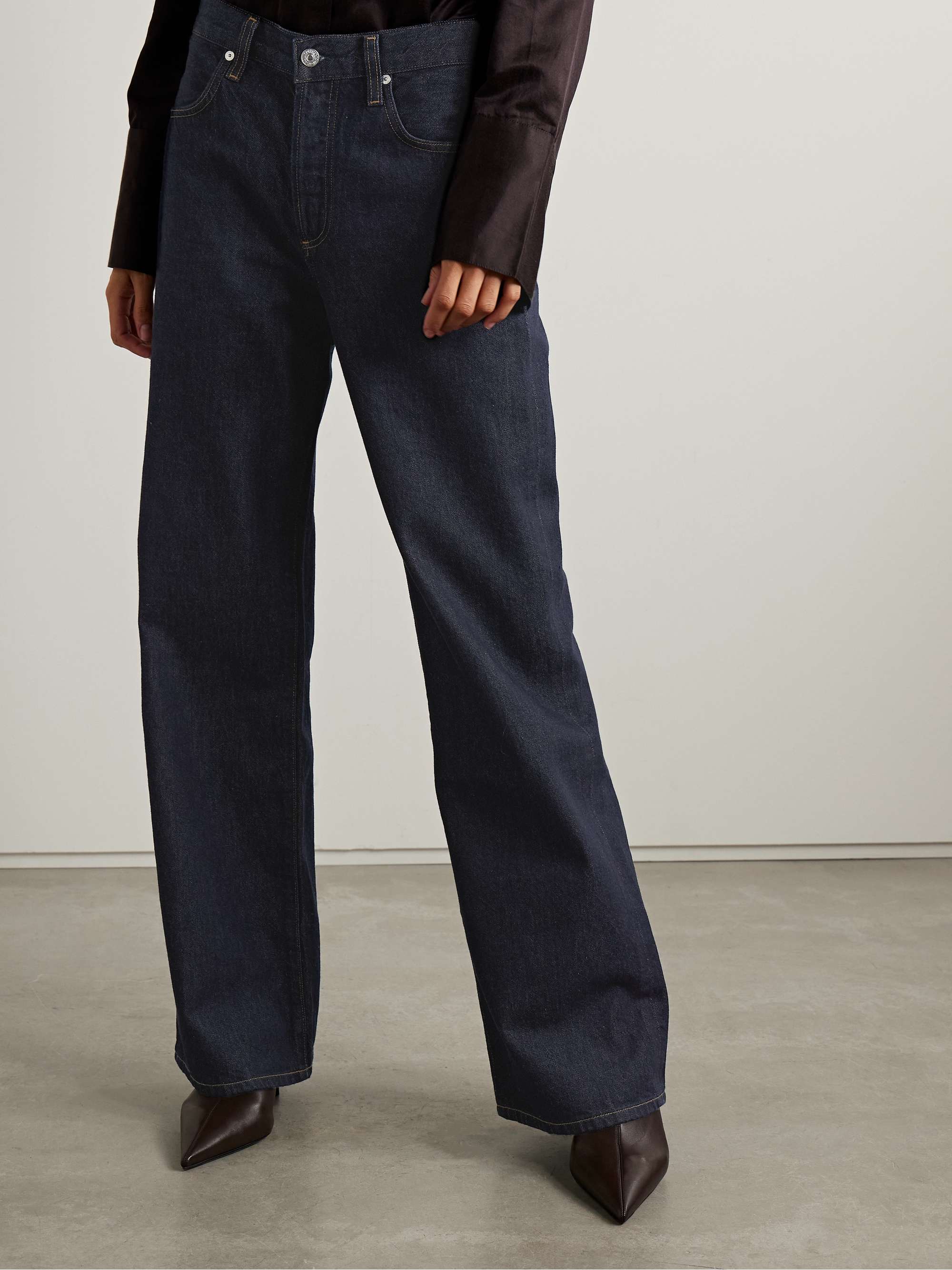 Annina High-Rise Wide-Leg Jeans - 33&amp;rdquo;