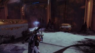 Destiny 2 Opulent Chest location under the brazier in Royal Pools