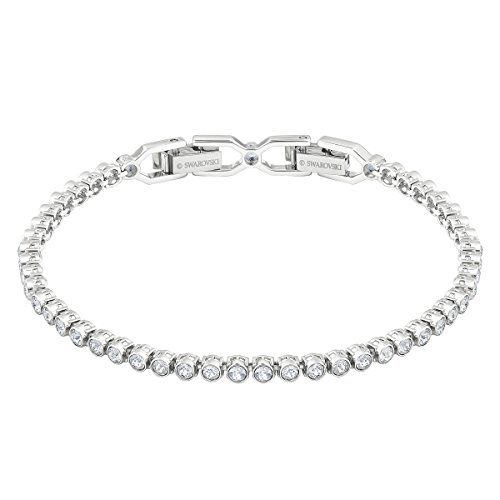 Swarovski Women's Emily Collection Bracelet, Brilliant Clear Crystals With Rhodium Plating