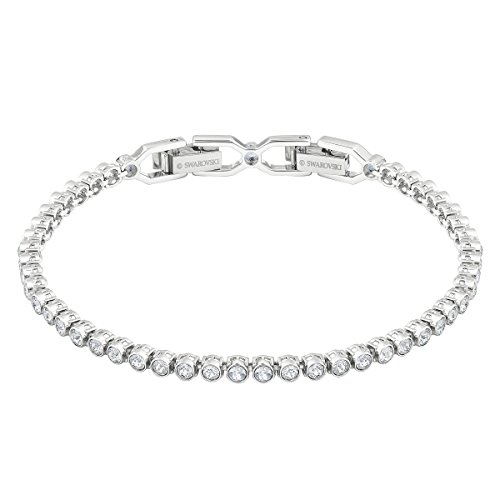 Swarovski Women&#039;s Emily Collection Bracelet, Brilliant Clear Crystals With Rhodium Plating