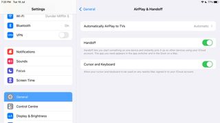 How to extend your iPad’s battery life - iPadOS AirPlay & Handoff menu