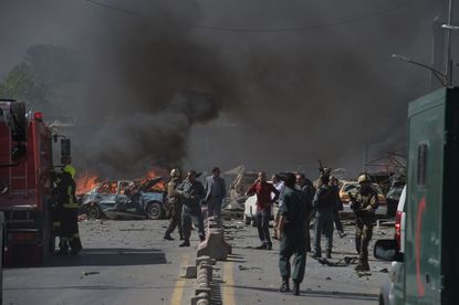Bomb blast kills at least 9 in Kabul, wounding dozens