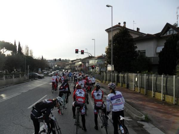 Riding with Helen on a large group ride
