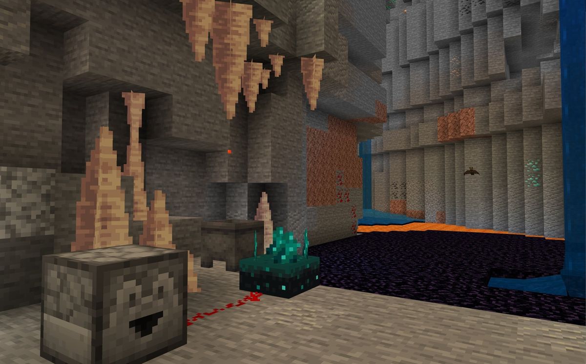 JAVA EDITION > BEDROCK EDITION! The nether roof in java edition is