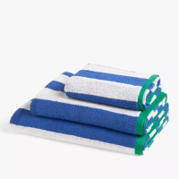 John Lewis ANYDAY Stripe Bath Towel, Cobalt: was £15 now £4.50 at John Lewis (save £10.50)