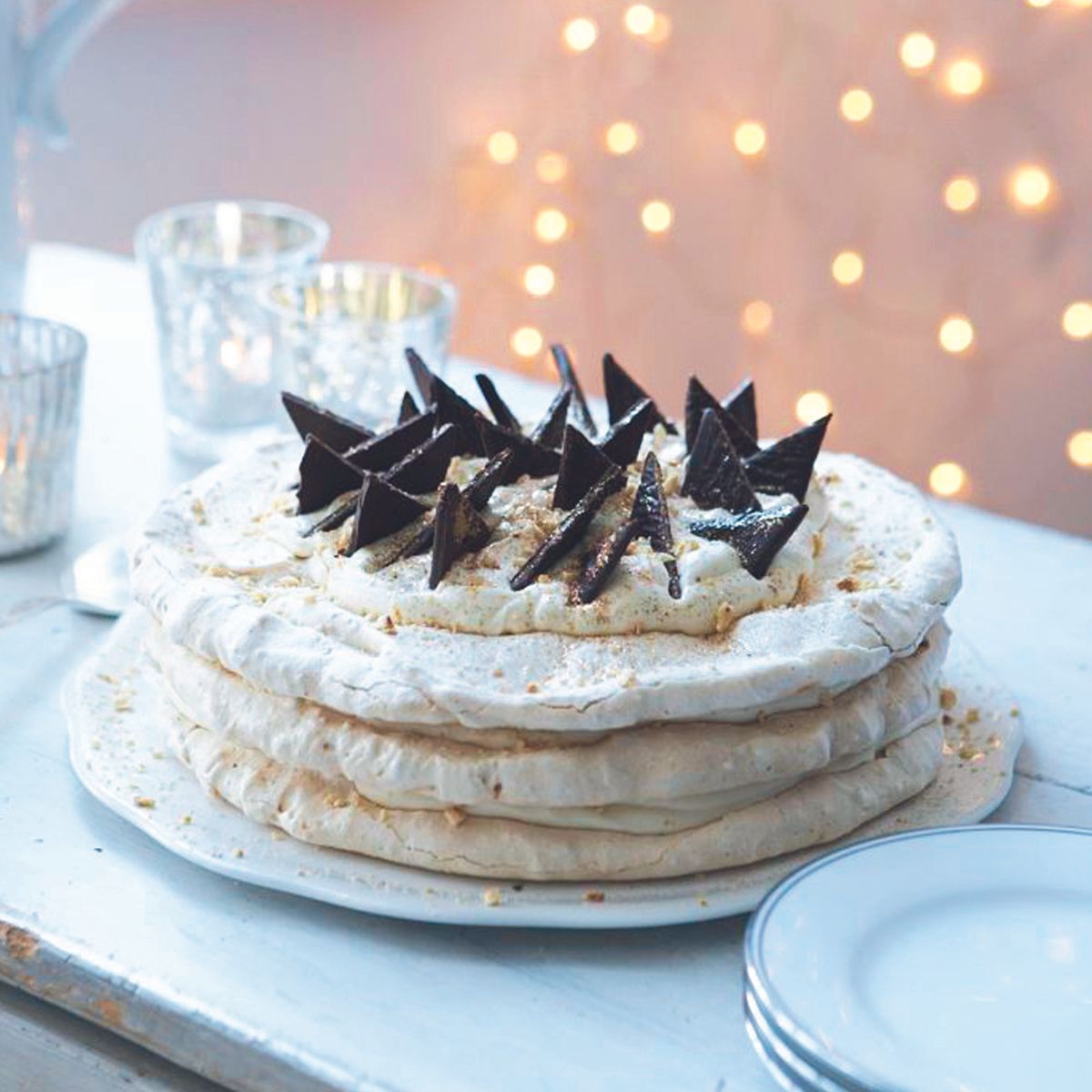 Nut Meringue Cake with Baileys Cream Dessert Recipes Woman & Home