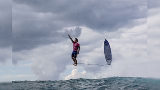 Brazilian surfer Gabriel Medina at the Paris Olympics 2024