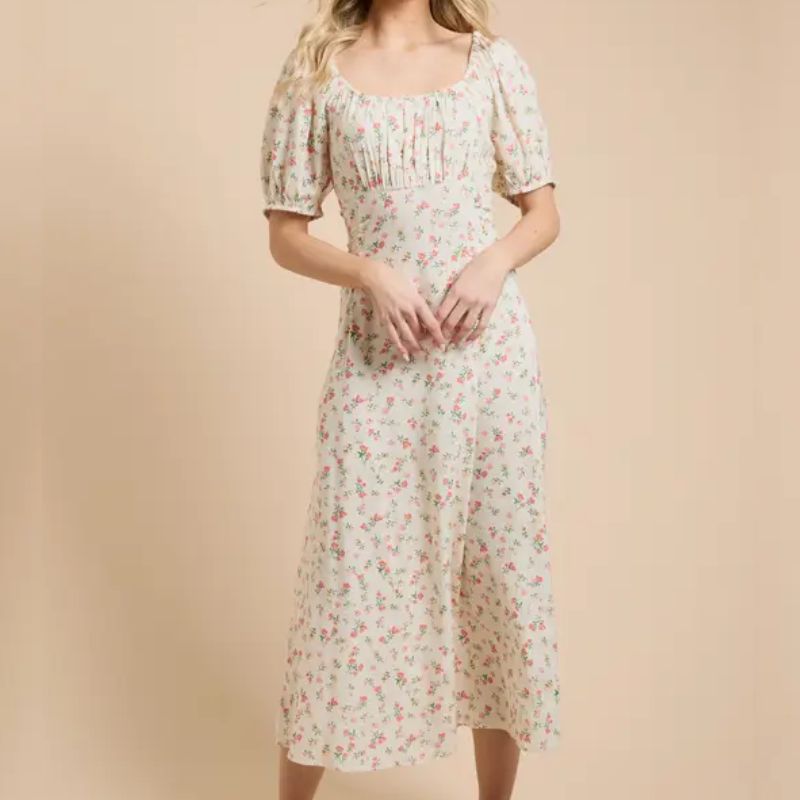 floral midi dress