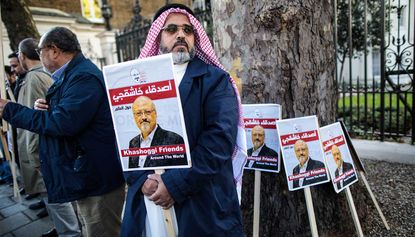 A vigil is held in London for murdered journalist Jamal Khashoggi