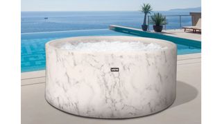 Wave Marble Inflatable Hot Tub, the most stylish inflatable hot tub in our guide