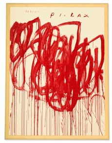 Fig 1: Cy Twombly’s Untitled (Bacchus 1st Version II). $19.96 million. Picture via Christie’s.